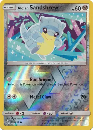 137/236 Alolan Sandshrew CEC Common Reverse Holo