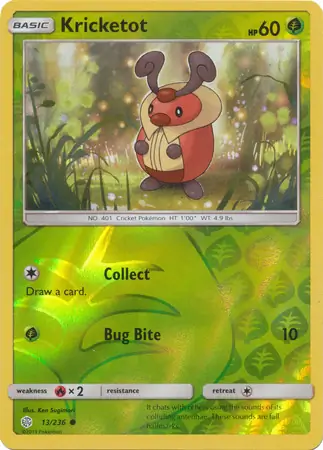 13/236 Kricketot CEC Common Reverse Holo
