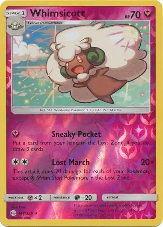 148/236 Whimsicott CEC Rare Reverse Holo