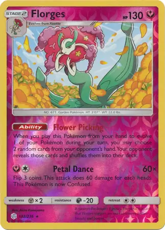 152/236 Florges CEC Rare Holo Reverse Holo
