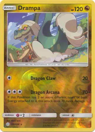 159/236 Drampa CEC Rare Reverse Holo