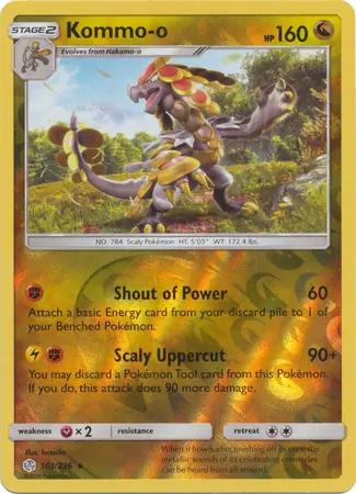 163/236 Kommo-o CEC Rare Holo Reverse Holo