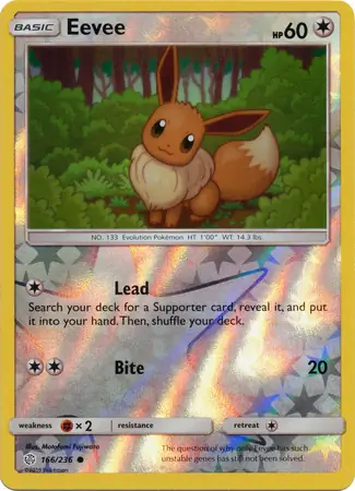 166/236 Eevee CEC Common Reverse Holo