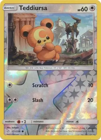 171/236 Teddiursa CEC Common Reverse Holo
