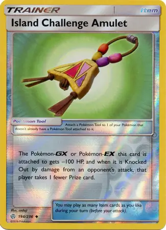 194/236 Island Challenge Amulet CEC Uncommon Reverse Holo