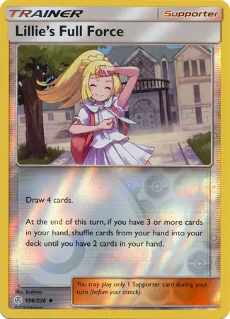 196/236 Lillie's Full Force CEC Uncommon Reverse Holo