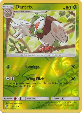 19/236 Dartrix CEC Uncommon Reverse Holo