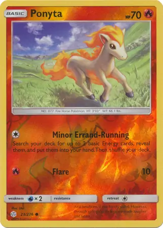 23/236 Ponyta CEC Common Reverse Holo