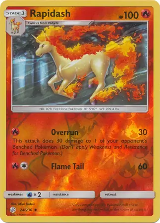24/236 Rapidash CEC Uncommon Reverse Holo