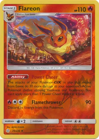 25/236 Flareon CEC Uncommon Reverse Holo
