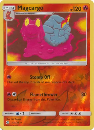 27/236 Magcargo CEC Rare Reverse Holo