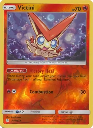 30/236 Victini CEC Rare Holo Reverse Holo