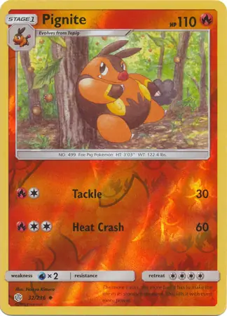 32/236 Pignite CEC Uncommon Reverse Holo