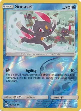 43/236 Sneasel CEC Common Reverse Holo
