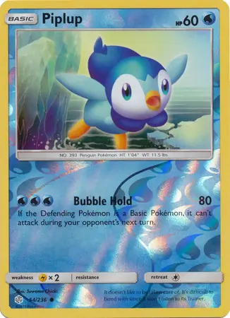 54/236 Piplup CEC Common Reverse Holo