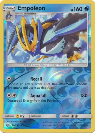 56/236 Empoleon CEC Rare Reverse Holo