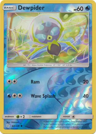 64/236 Dewpider CEC Common Reverse Holo