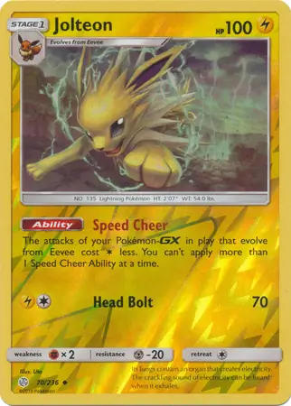 70/236 Jolteon CEC Uncommon Reverse Holo