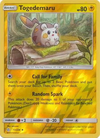 73/236 Togedemaru CEC Uncommon Reverse Holo