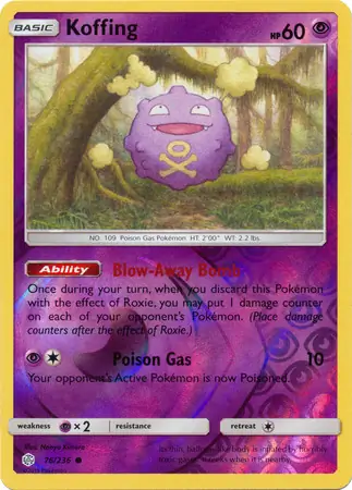 76/236 Koffing CEC Common Reverse Holo