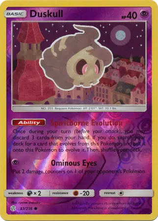 83/236 Duskull CEC Common Reverse Holo