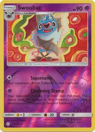 88/236 Swoobat CEC Rare Reverse Holo