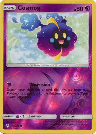99/236 Cosmog CEC Common Reverse Holo