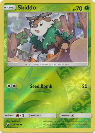 10/111 Skiddo CIN Common Reverse Holo