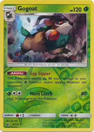 11/111 Gogoat CIN Rare Holo Reverse Holo