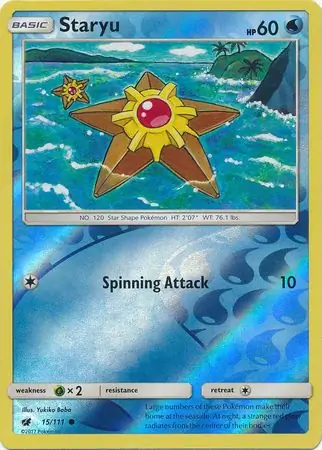 15/111 Staryu CIN Common Reverse Holo