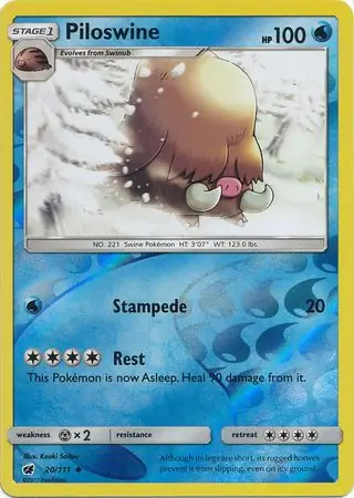 20/111 Piloswine CIN Uncommon Reverse Holo
