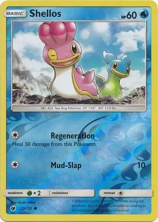 29/111 Shellos CIN Common Reverse Holo