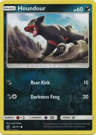 58/111 Houndour CIN Common Reverse Holo