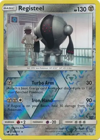 68/111 Registeel CIN Rare Reverse Holo
