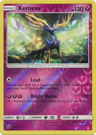 Xerneas Crimson Invasion 73/111 Rare Holo Reverse Holo