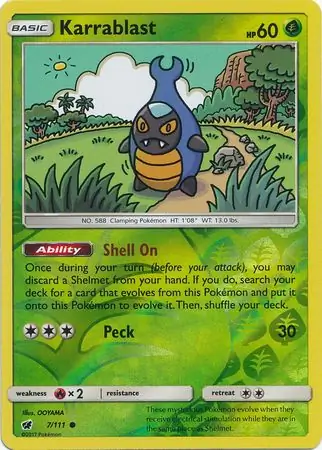 7/111 Karrablast CIN Common Reverse Holo
