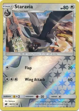 82/111 Staravia CIN Uncommon Reverse Holo