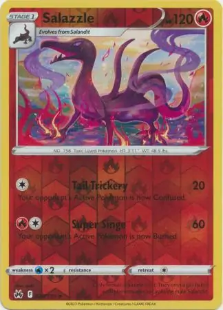 028/159 Salazzle CRZ Uncommon Reverse Holo