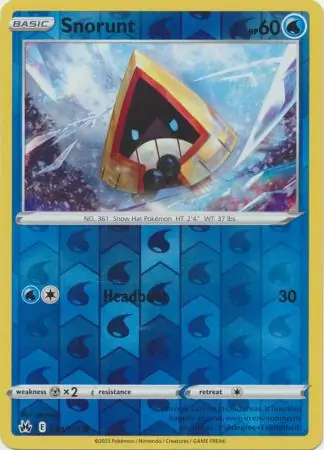 034/159 Snorunt CRZ Common Reverse Holo