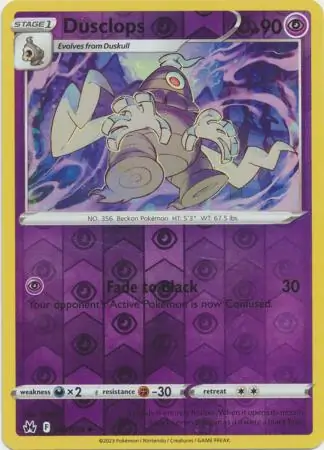 Dusclops Crown Zenith 063/159 Uncommon Reverse Holo