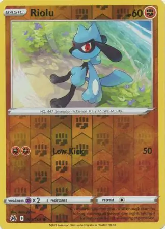 071/159 Riolu CRZ Common Reverse Holo