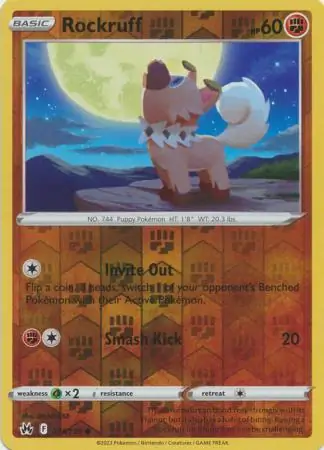 073/159 Rockruff CRZ Common Reverse Holo