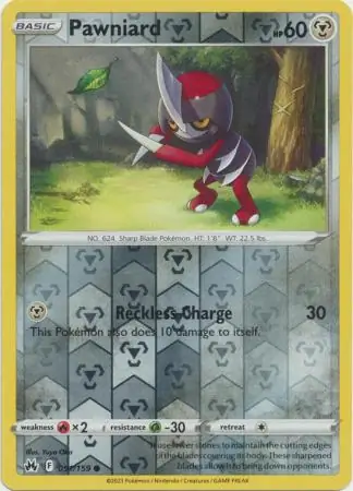 Pawniard Crown Zenith 091/159 Common Reverse Holo