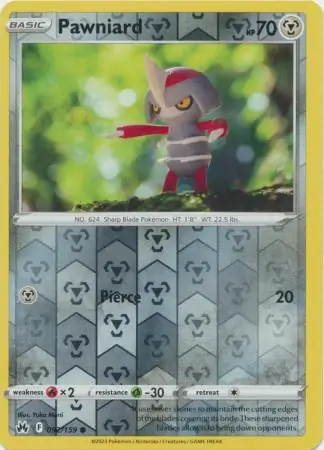 092/159 Pawniard CRZ Common Reverse Holo