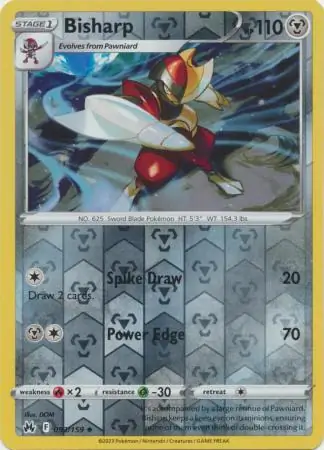 Bisharp Crown Zenith 093/159 Uncommon Reverse Holo