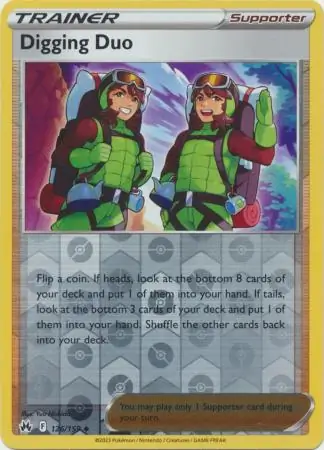Digging Duo Crown Zenith 126/159 Uncommon Reverse Holo