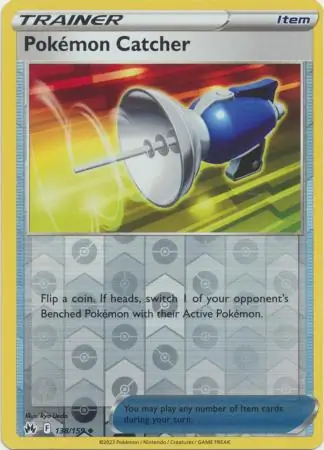 Pokémon Catcher Crown Zenith 138/159 Uncommon Reverse Holo