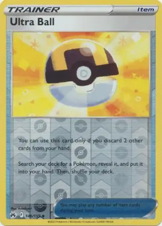 Ultra Ball Crown Zenith 146/159 Uncommon Reverse Holo