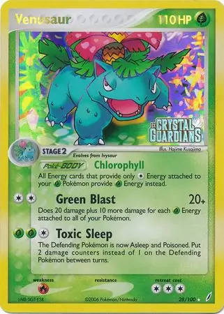 28/100 Venusaur CG Rare Reverse Holo