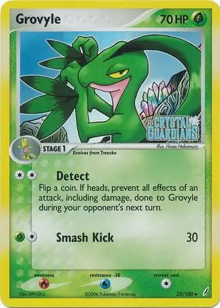 Grovyle Crystal Guardians 32/100 Uncommon Reverse Holo